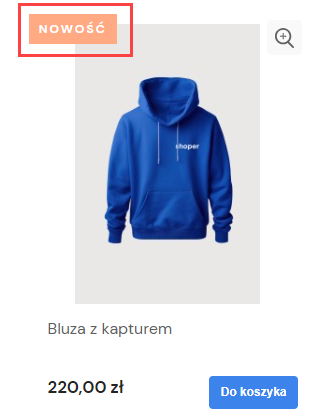 Front sklepu > Etykieta nowości