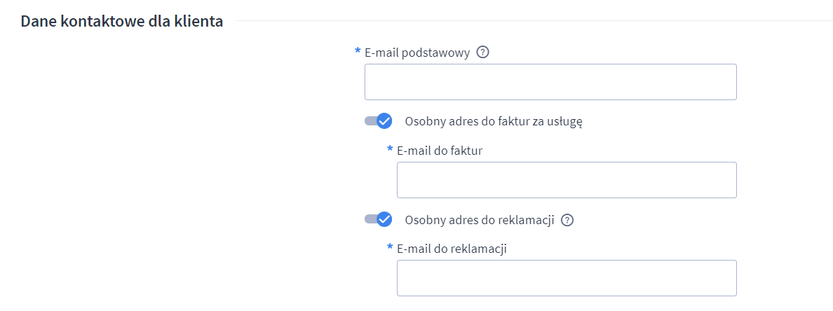Uzupełnij formularz aktywacyjny Shoper Płatności w sekcji Dane kontaktowe dla klienta Menu Panelu administracyjnego sklepu Shoper Ustawienia > Obsługa zamówień > Formy płatności > Aktywacja Shoper Płatności > Dane kontaktowe dla klienta