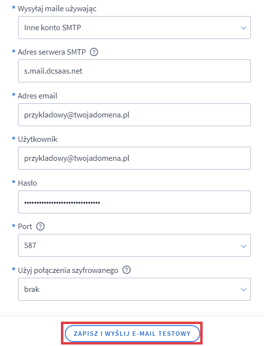 Panel administracyjny sklepu > Ustawienia > Ogólne > Adres e-mail