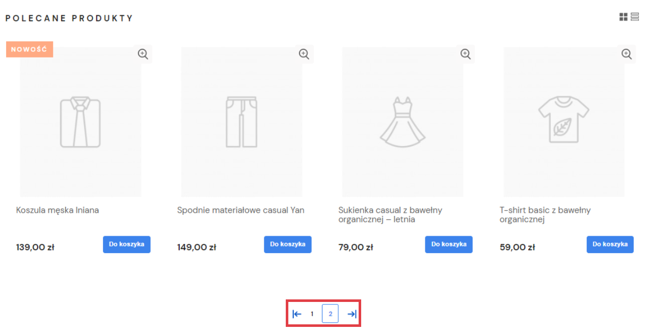 Wyświetl tyle produktów polecanych ile zostało ustawionych w panelu, aby uniknąć paginacji na stronie głównej Strona główna sklepu w sekcji Polecane produkty