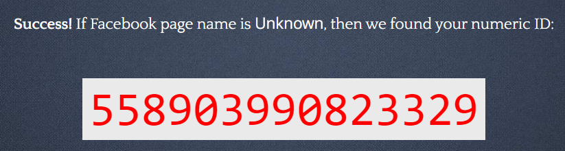 Numer ID konta na Facebooku na stronie Lookup-ID.com