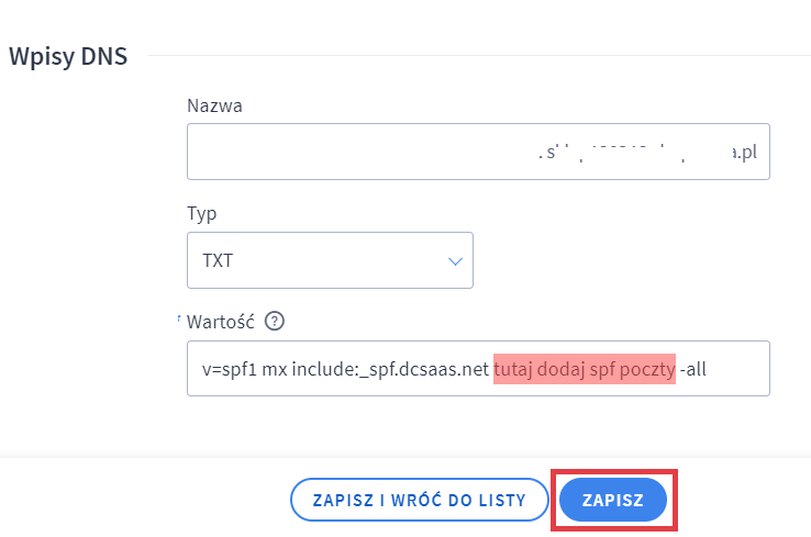 Panel administracyjny sklepu > Ustawienia > Ogólne > Domeny