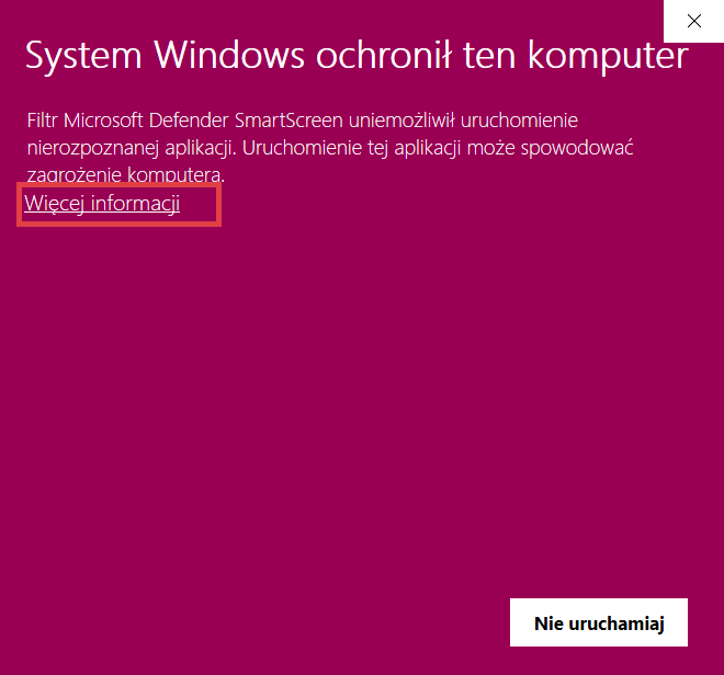 Zapora Systemowa Windows > Ostrzeżenie