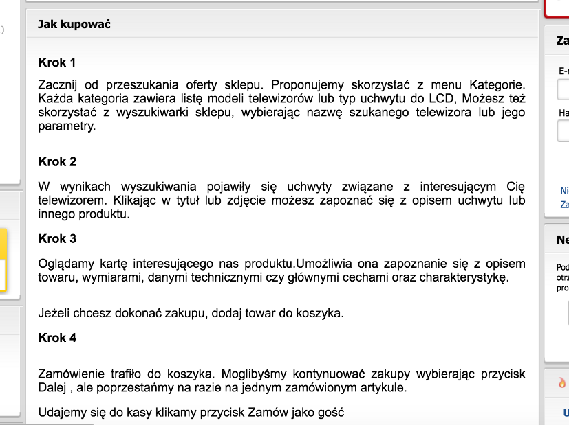 Instrukcja kupowania w 4 krokach