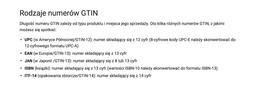 Rodzaje numerów GTIN Z jakimi numerami GTIN możesz się spotkać?