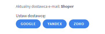 Ustawienia główne poczty Panel administracyjny > Ustawienia > Ogólne > Domeny > Ustawienia DNS