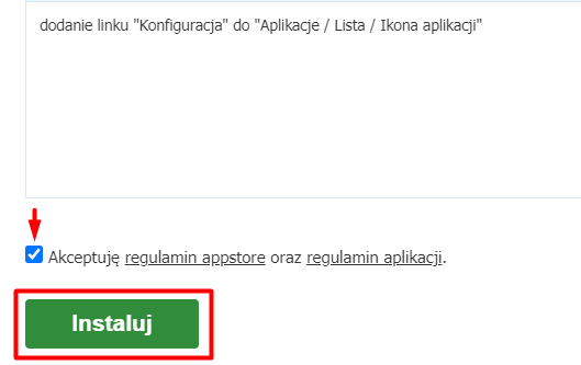 Przeczytaj opis aplikacji, sprawdź i zaakceptuj regulaminy i kliknij przycisk: Instaluj Przeczytaj opis aplikacji, sprawdź i zaakceptuj regulaminy i kliknij przycisk: Instaluj