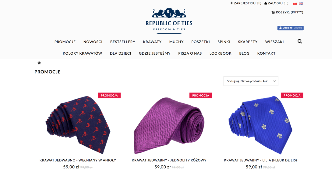 Oferta sklepu Republic of Ties Jak wyróżnić się wśród sklepów sprzedających krawaty?