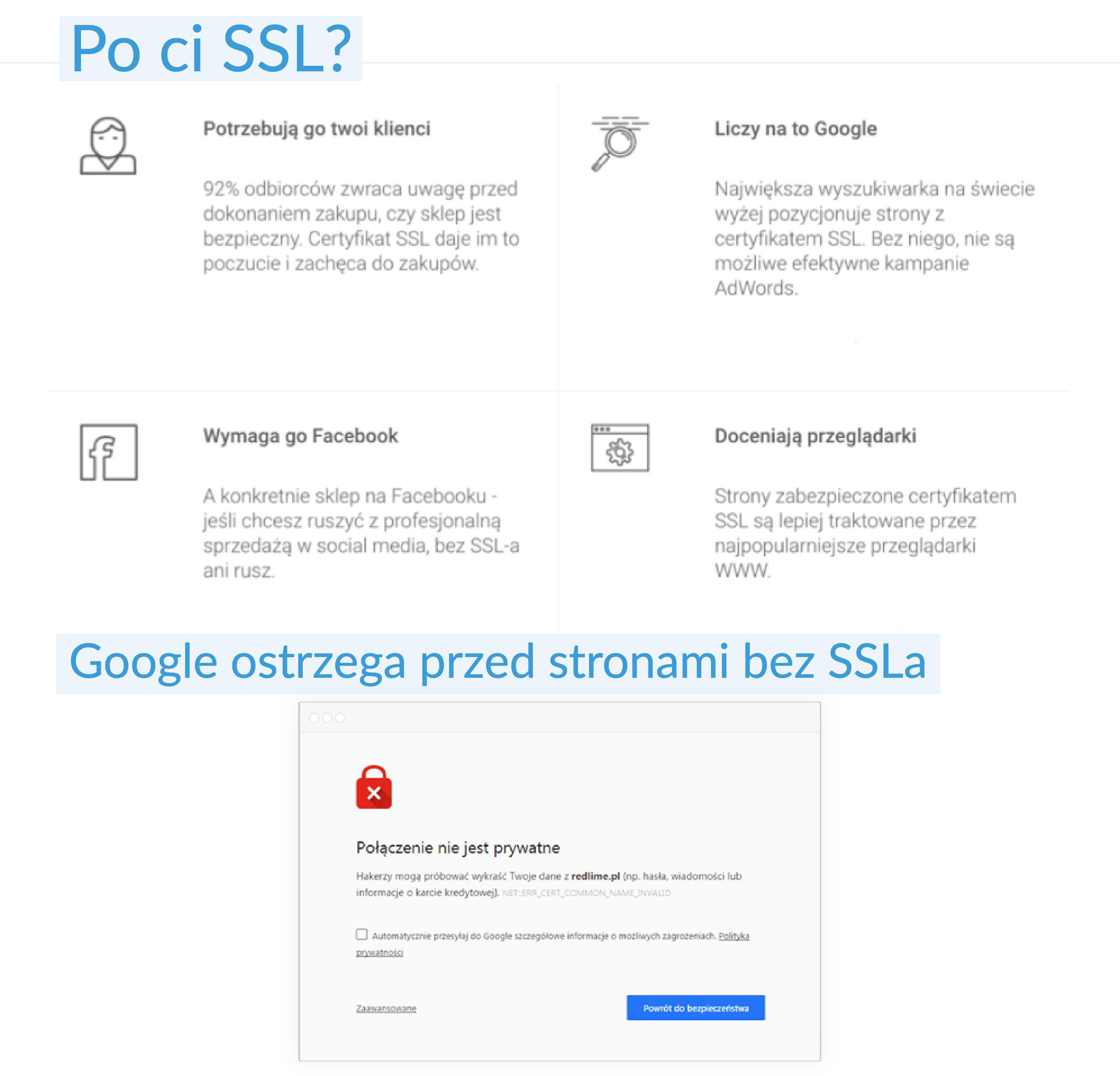 Czy certyfikat SSL jest niezbędny? Google ostrzega przed stronami bez SSL'a