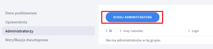 Panel administracyjny > Ustawienia > Ogólne > Administratorzy sklepu > Edytuj grupę administratorów > Dodaj administratora