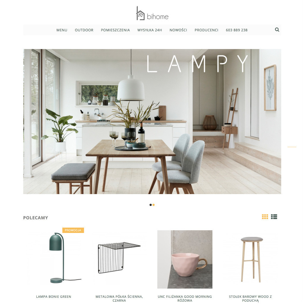 Dlaczego Bihome przeniósł się na platformę Shoper?