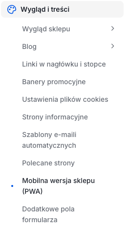 Lokalizacja ustawień aplikacji mobilnej PWA
