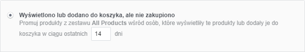 Promowanie produktów wśród klientów wyświetlających produktów w ciągu ostatnich X dni Promowanie produktów wśród klientów wyświetlających produktów w ciągu ostatnich X dni