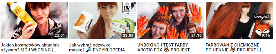 Przykładowa zawartość edukacyjna w serwisie YouTube