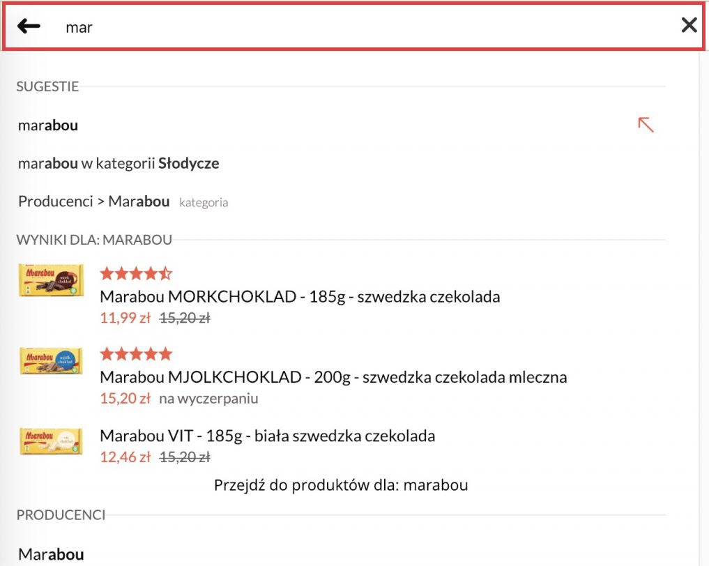 Wyszukiwarka sklepu Shoper > Wyniki dla produktu
