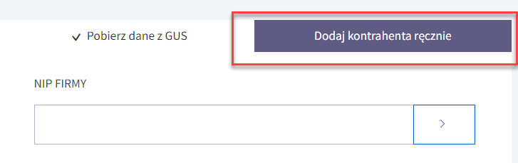 Ręczne dodawanie kontrahenta w programie księgowo-magazynowym Shoper