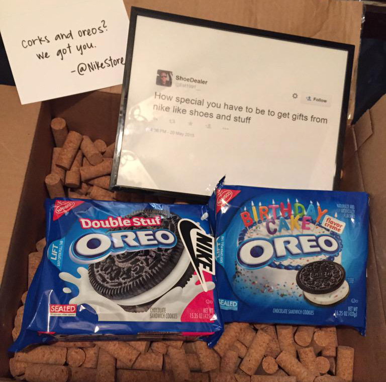 Firma Nike wysłała użytkownikowi paczkę z Oreo