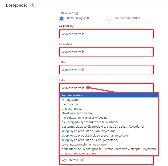 
Panel administracyjny sklepu > Dodatki i integracje > Moje aplikacje > Homebook > Konfiguracja > Dostępność