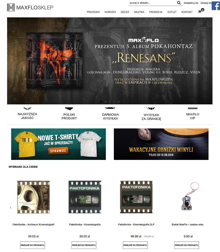 W ofercie MaxFloSklep znajdziesz płyty artystów z kręgu muzyki hiphopowej