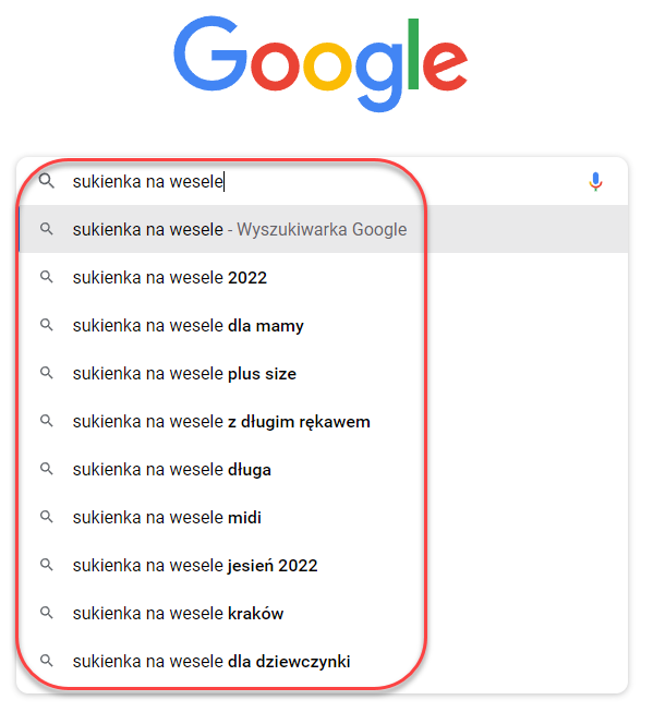 Skorzystaj z sugestii wyszukiwarki Google Podpowiedzi Google ułatwiają wyszukiwanie