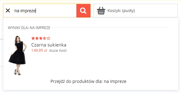 Strona sklepu Shoper > Wyszukiwarka > Frazy alternatywne