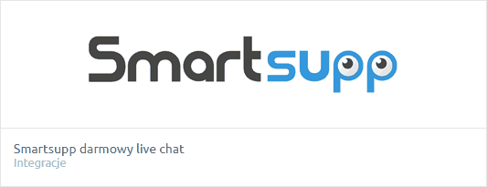 Znajdź aplikację: Smartsupp i kliknij przycisk: Zainstaluj Jak zainstalować aplikację Smartsupp w sklepie Shoper?