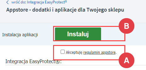 Panel administracyjny > Dodatki i integracje > Aplikacje