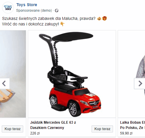 Przykład zastosowania linków UTM w reklamach Facebook Ads Przykład zastosowania linków UTM w reklamach Facebook Ads