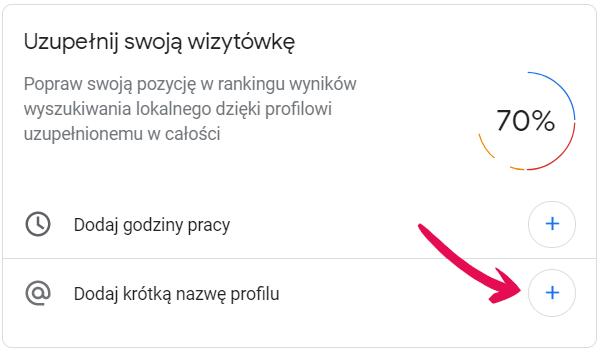 Dodaj godziny pracy oraz krótką nazwę profilu firmy w Google