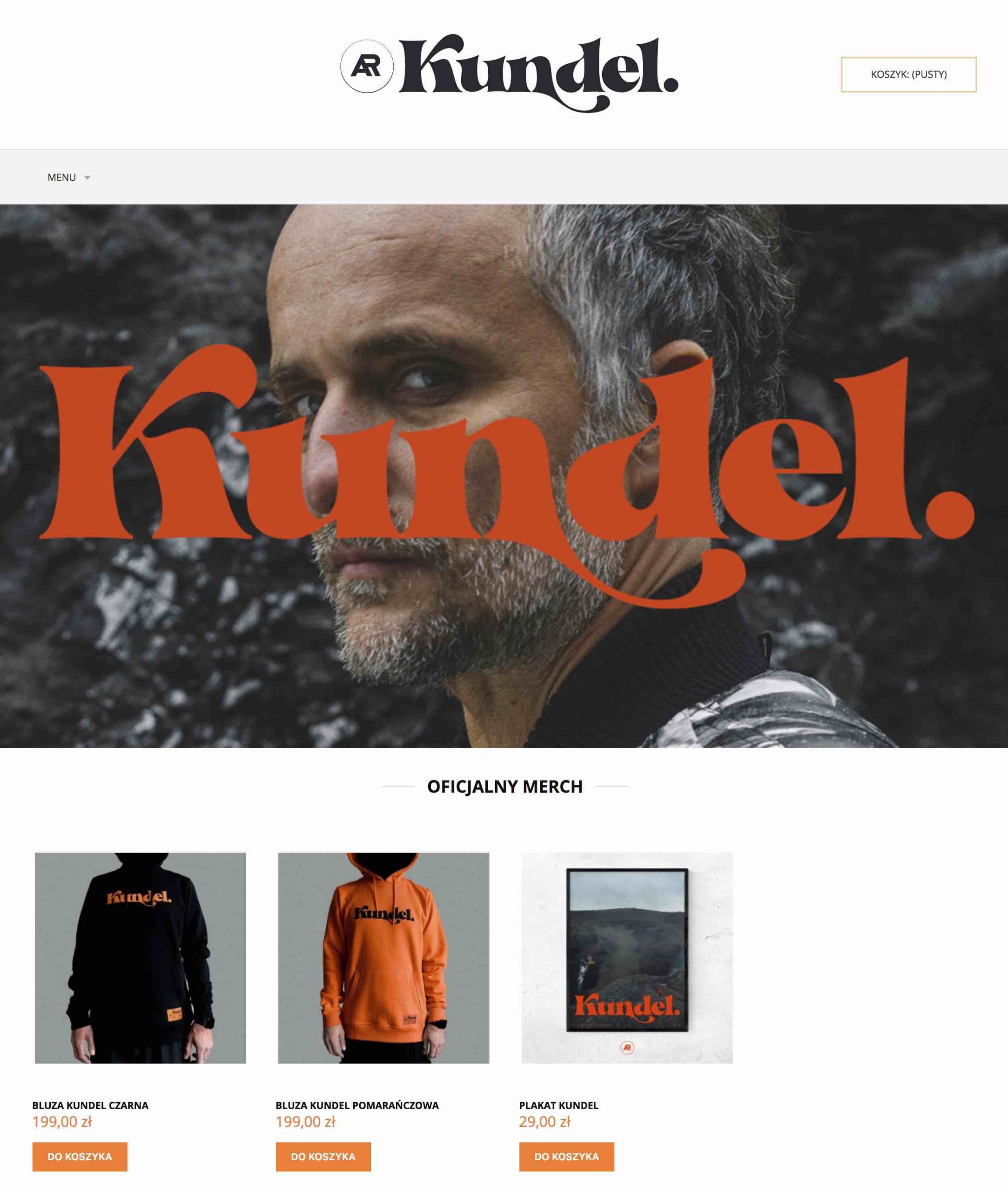 Artur Rojek zamówił sklep internetowy na oprogramowaniu Shoper Premium Sklep.ArturRojek.pl to przykład realizacji sklepu na platformie Shoper