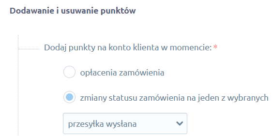 Ustawienia dodawania punktów w programie lojalnościowym w sklepie Shoper Ustawienia dodawania punktów w programie lojalnościowym w sklepie Shoper