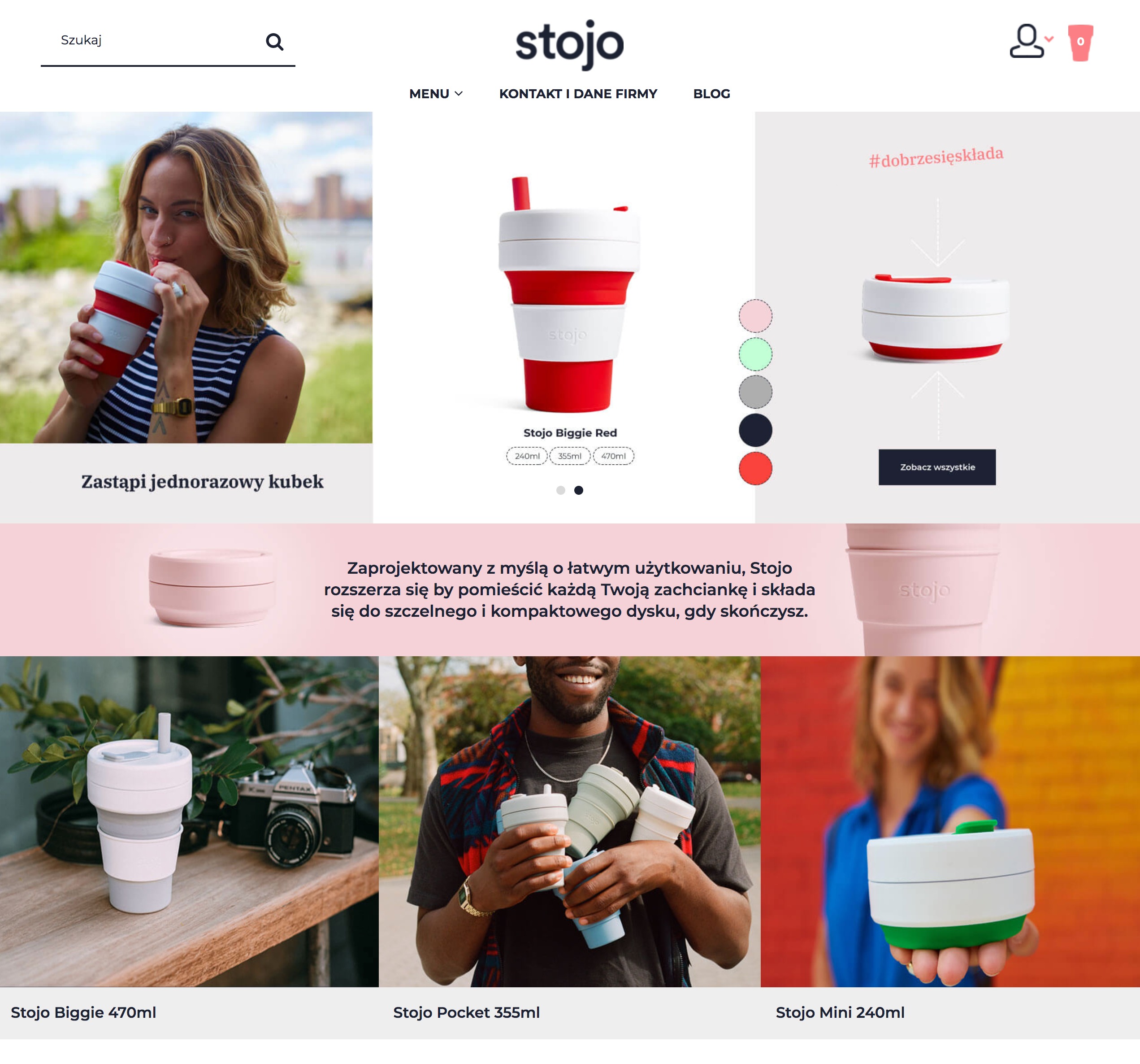 Sklep internetowy Stojo prowadzony na oprogramowaniu Shoper