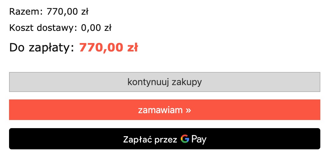 Wyeksponuj Google Pay wśród metod płatności w sklepie