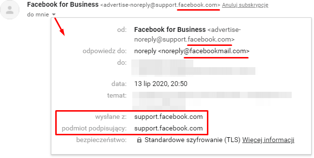 Sprawdź informacje o nadawcy odebranej wiadomości e-mail Sprawdź informacje o nadawcy odebranej wiadomości e-mail
