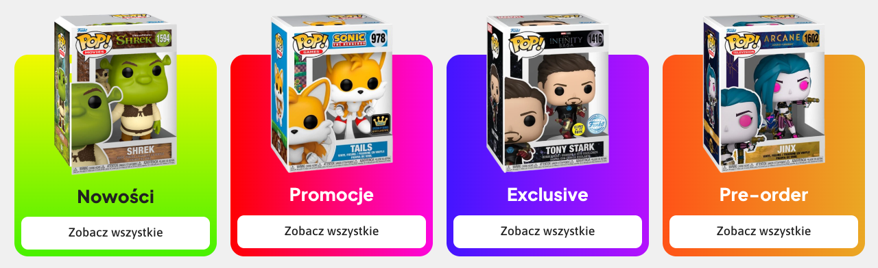 Kategorie obrazkowe w sklepie popventure.pl