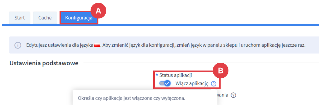 Skonfiguruj aplikację i włącz ją w swoim sklepie internetowym Shoper Panel administracyjny sklepu > Dodatki i integracje > Moje aplikacje > Zwroty i reklamacje > Konfiguracja