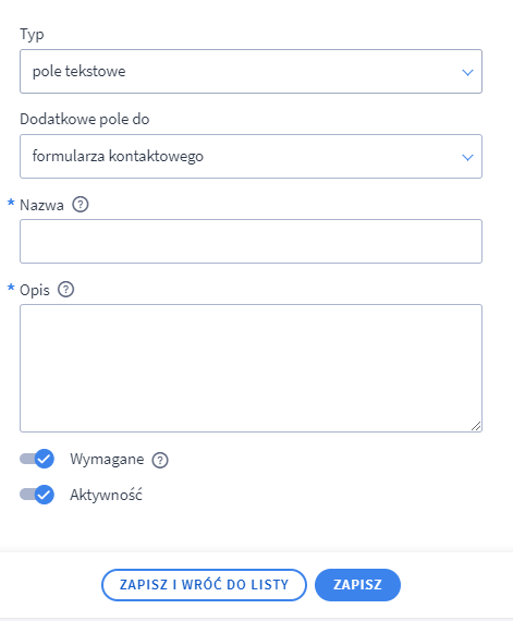 Tworzenie dodatkowego pola dla formularza kontaktowego w sklepie Shoper Jak dodać kolejne pola do formularza kontaktowego?
