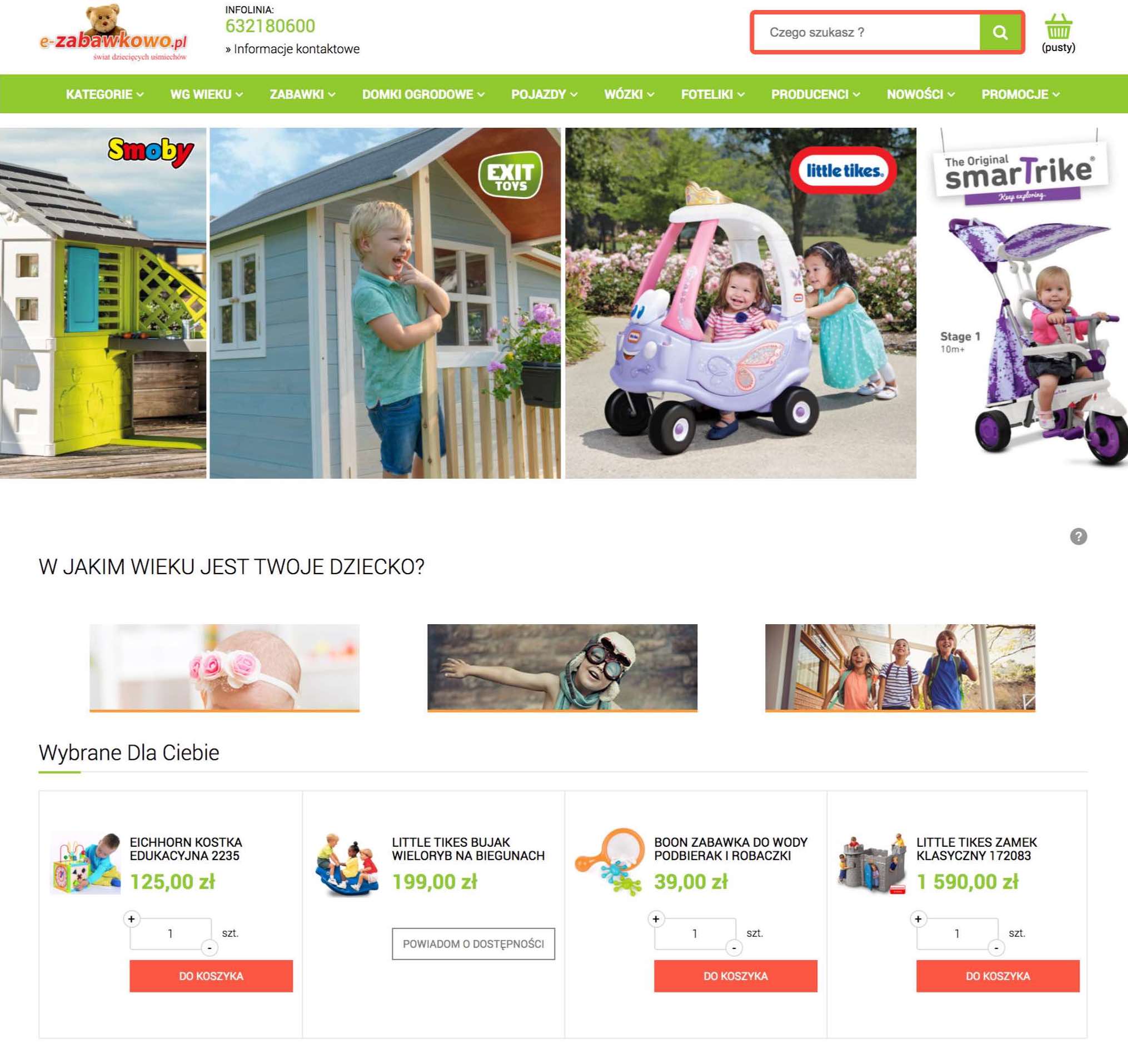 Sklep e-zabawkowo na platformie Shoper Premium