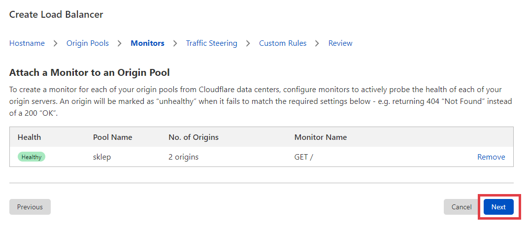 Konfiguracja w panelu Cloudflare