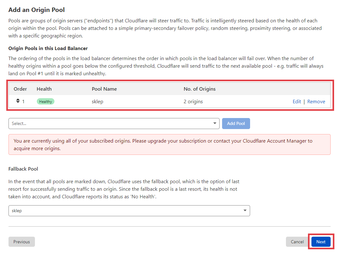 Konfiguracja w panelu Cloudflare