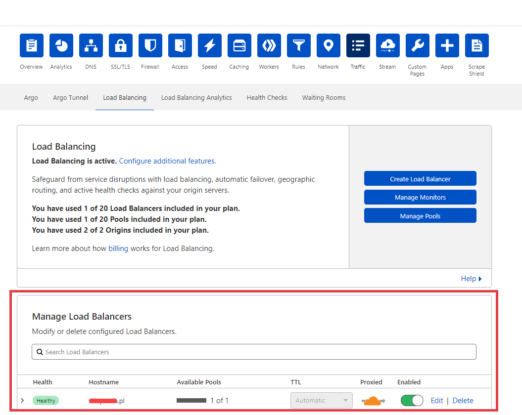 Konfiguracja w panelu Cloudflare