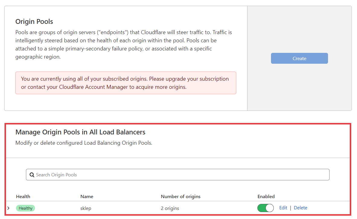 Konfiguracja w panelu Cloudflare