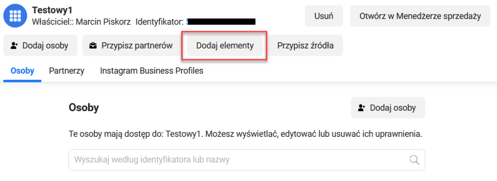 Po utworzeniu katalogu, kliknij przycisk: Dodaj elementy > Dodaj wiele produktów