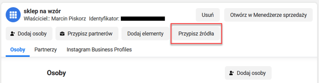 Kliknij przycisk: Przypisz źródła, który otworzy monit: Połącz, aby monitorować