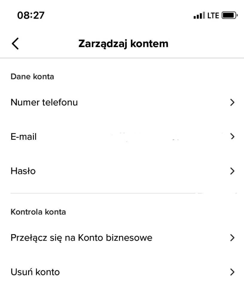 Zarządzaj kontem > Przełącz na konto Pro> wybierz Twórca lub Biznes Zarządzaj kontem > Przełącz na konto Pro> wybierz Twórca lub Biznes