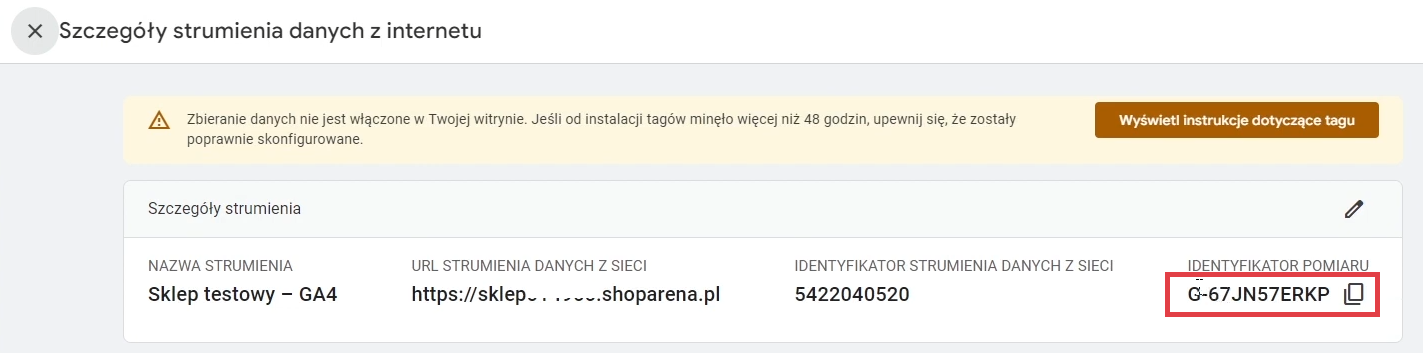 Panel Google Analytics 4