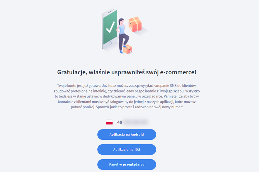 Zacznij pracę z infolinią od Shoper Shoper Connect Infolinia > Ukończenie konfiguracji infolinii