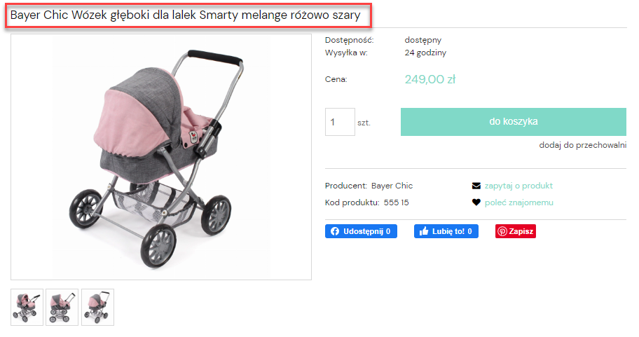 Dobry przykład nazwy dla produktu Przykład właściwej nazwy produktu