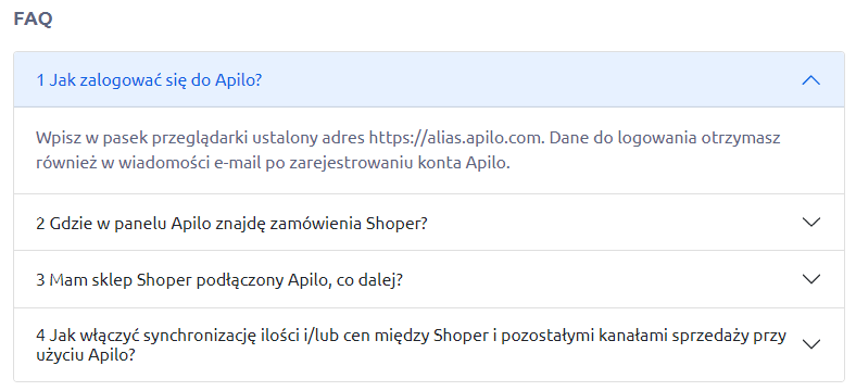 Dropshipping & Allegro - moduł Apilo > Konfiguracja > FAQ