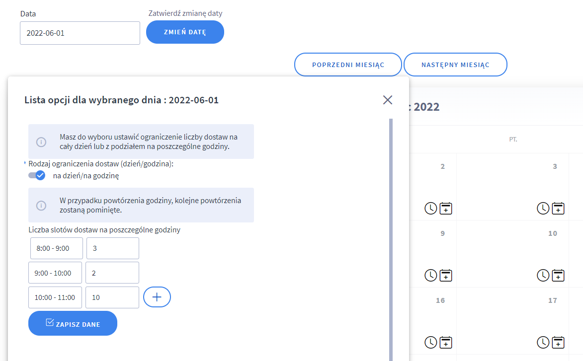 Jak działa aplikacja Daty Dostaw?